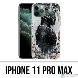 Custodia per iPhone 11 Pro Max - Black Panther Comics Splash