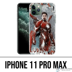 Custodia per iPhone 11 Pro Max - Iron Man Comics Splash