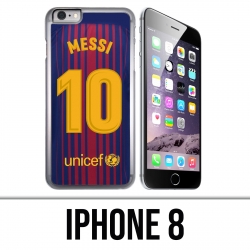 Coque iPhone 8 - Messi Barcelone 10