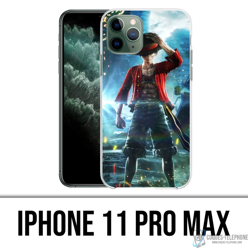 Coque iPhone 11 Pro Max - One Piece Luffy Jump Force