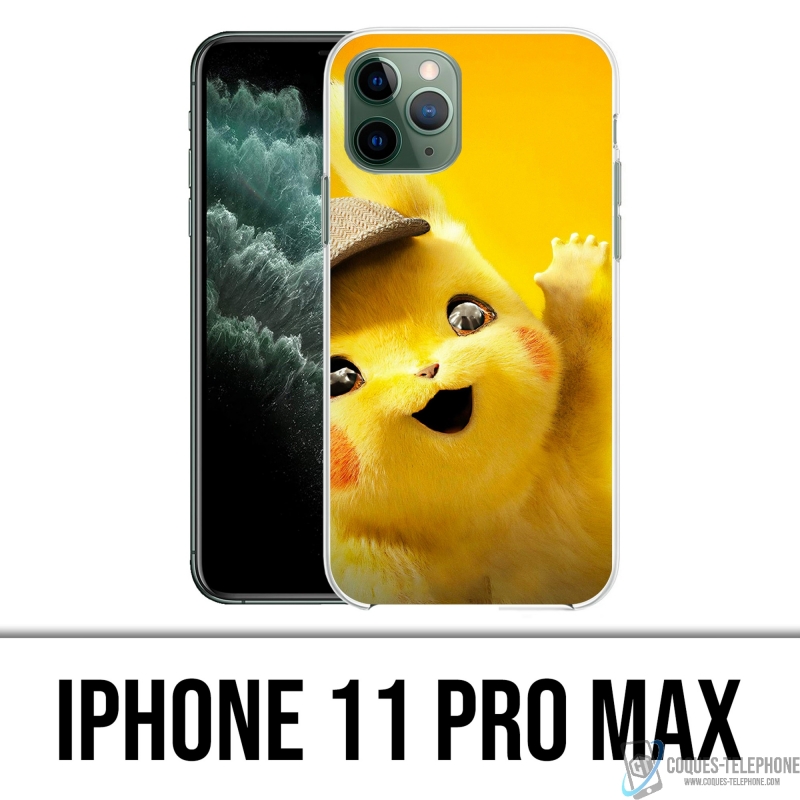 Coque iPhone 11 Pro Max - Pikachu Detective