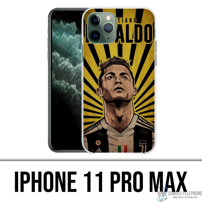 Coque iPhone 11 Pro Max - Ronaldo Juventus Poster
