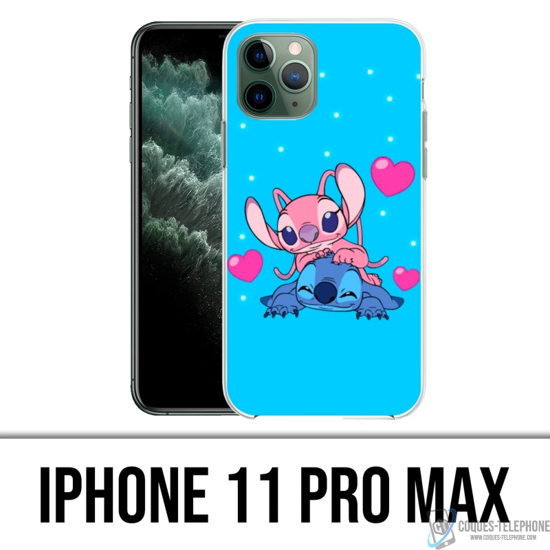 Coque iPhone 11 Pro Max - Stitch Angel Love