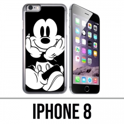 Coque iPhone 8 - Mickey Noir Et Blanc
