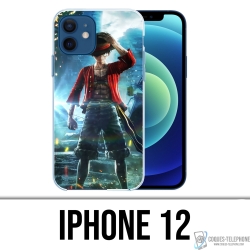 Coque iPhone 12 - One Piece Luffy Jump Force