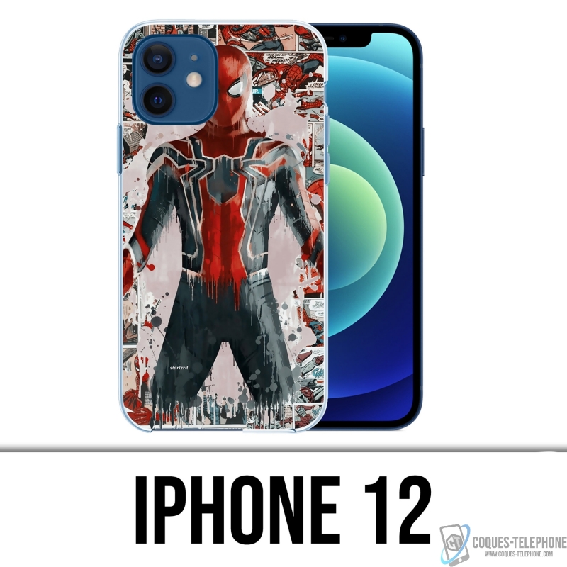 Carcasa para iPhone 12 - Spiderman Comics Splash