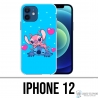 Custodia per iPhone 12 - Stitch Angel Love