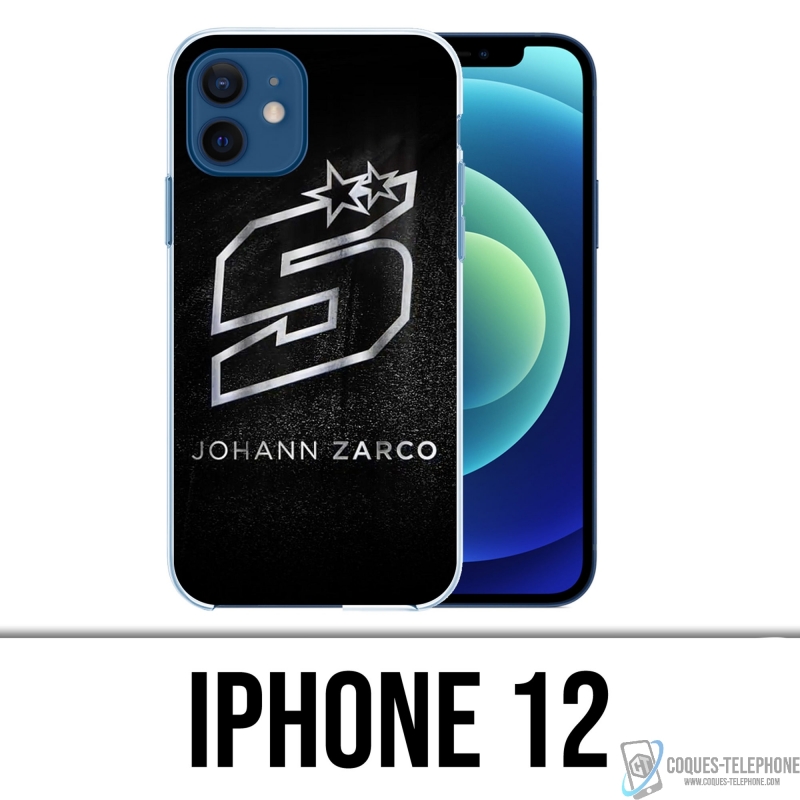 Coque iPhone 12 - Zarco Motogp Grunge