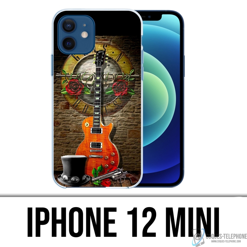 Coque iPhone 12 mini - Guns N Roses Guitare