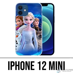Coque iPhone 12 mini - La Reine Des Neiges 2 Personnages