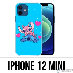 Coque iPhone 12 mini - Stitch Angel Love
