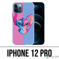 IPhone 12 Pro Case - Stitch Angel Heart Split