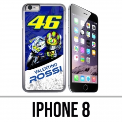 Funda iPhone 8 - Motogp Rossi Cartoon