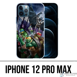 Coque iPhone 12 Pro Max - Batman Vs Tortues Ninja
