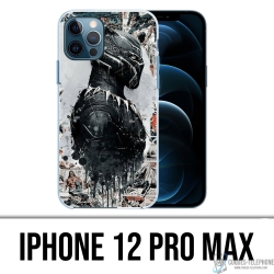 Coque iPhone 12 Pro Max - Black Panther Comics Splash