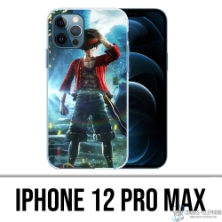 Coque iPhone 12 Pro Max - One Piece Luffy Jump Force
