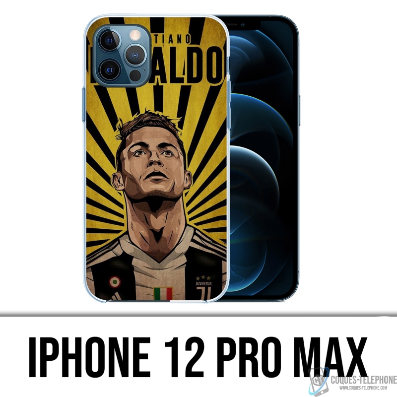 Coque iPhone 12 Pro Max - Ronaldo Juventus Poster