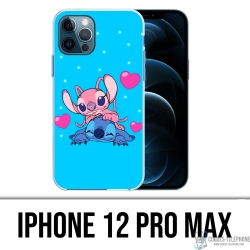Coque iPhone 12 Pro Max - Stitch Angel Love