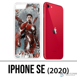 Coque iPhone SE 2020 - Iron Man Comics Splash