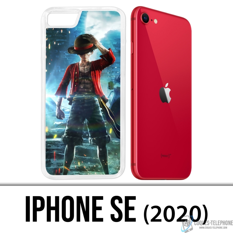 Custodia per iPhone SE 2020 - One Piece Rufy Jump Force