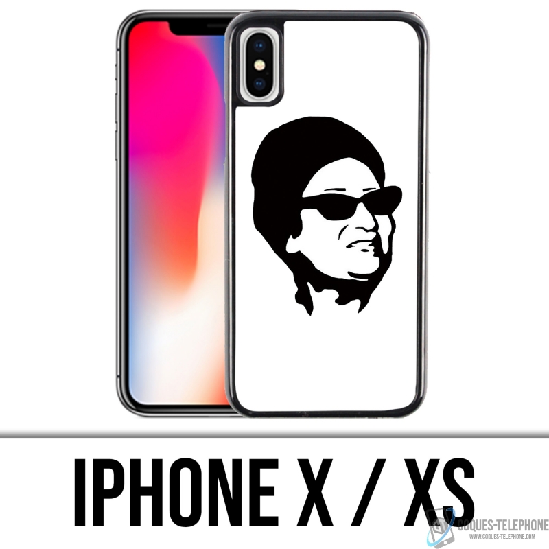 Coque iPhone X / XS - Oum Kalthoum Noir Blanc