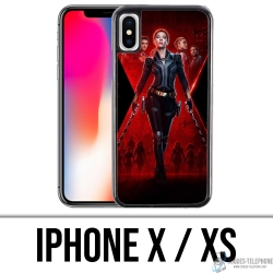 Funda para iPhone X / XS - Black Widow Póster
