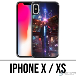Coque iPhone X / XS - John Wick X Cyberpunk