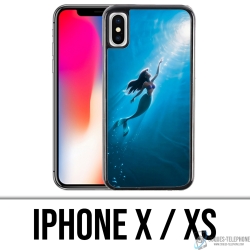 Coque iPhone X / XS - La Petite Sirène Océan