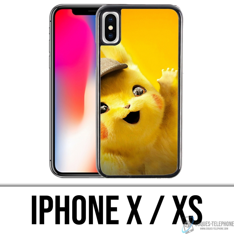 Coque iPhone X / XS - Pikachu Detective