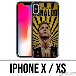 Coque iPhone X / XS - Ronaldo Juventus Poster