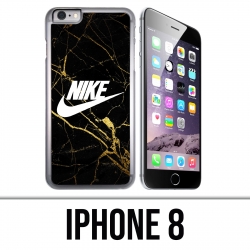 Custodia per iPhone 8 - Logo Nike in marmo dorato