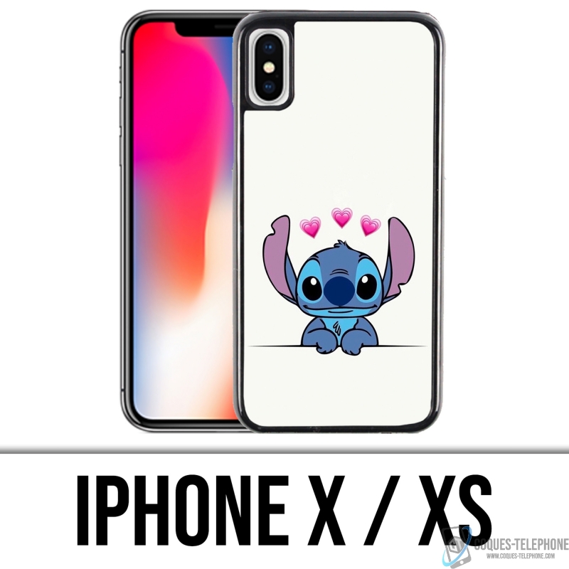Coque iPhone X / XS - Stitch Amoureux