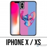 Coque iPhone X / XS - Stitch Angel Coeur Split