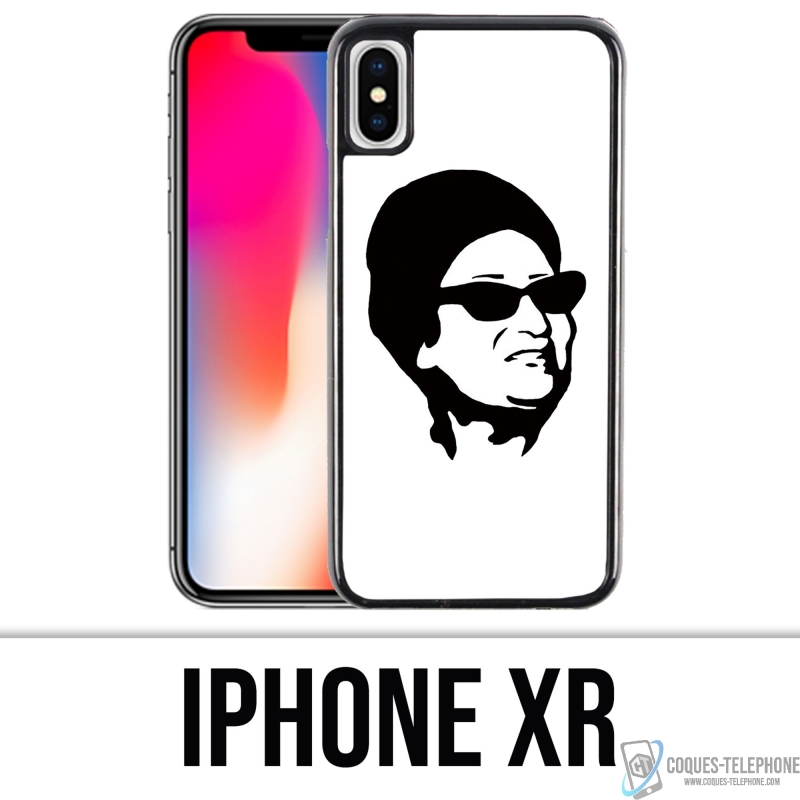 Custodia per iPhone XR - Oum Kalthoum nero bianco