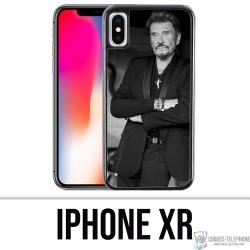 IPhone XR Case - Johnny Hallyday Schwarz Weiß