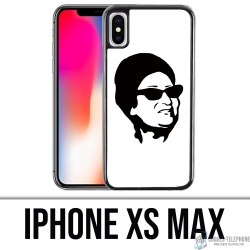 Coque iPhone XS Max - Oum Kalthoum Noir Blanc