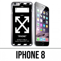 Funda para iPhone 8 - Blanco apagado Negro