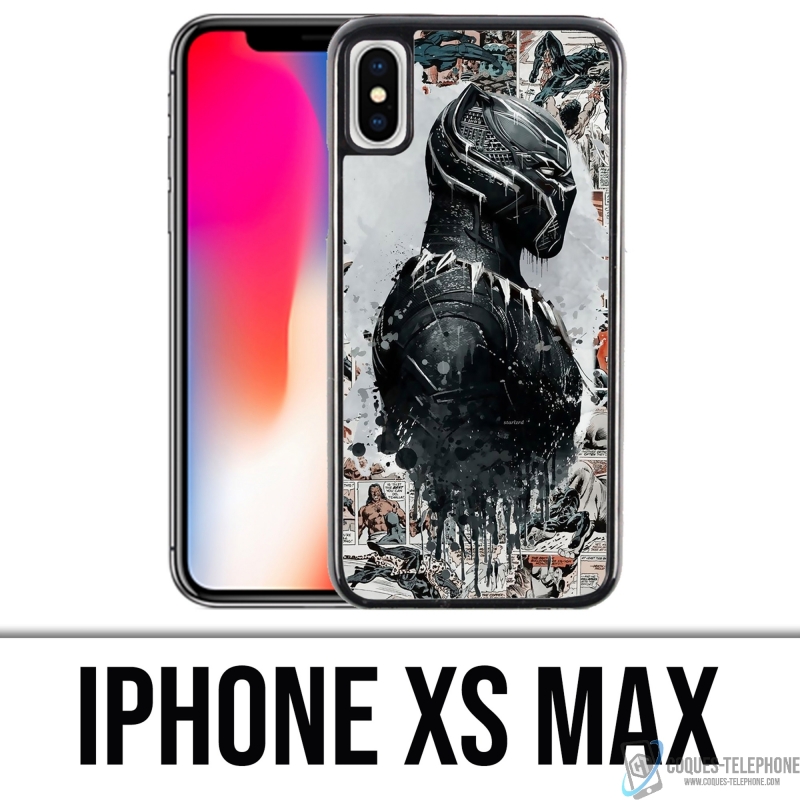 Custodia per iPhone XS Max - Black Panther Comics Splash