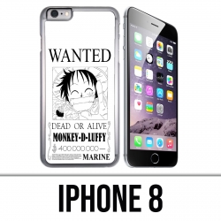 Custodia per iPhone 8 - One Piece Wanted Luffy