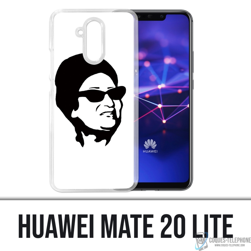 laten vallen speelplaats muis of rat Case for Huawei Mate 20 Lite - Oum Kalthoum Black White