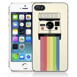 Polaroid Telefonkasten - Regenbogen