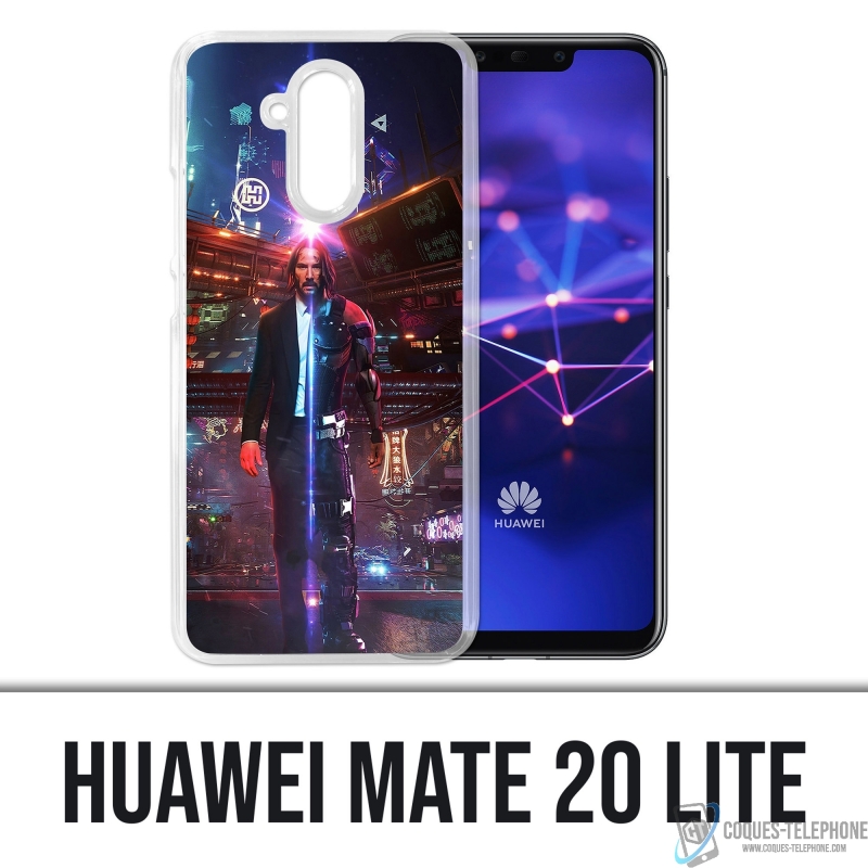 Custodia per Huawei Mate 20 Lite - John Wick X Cyberpunk