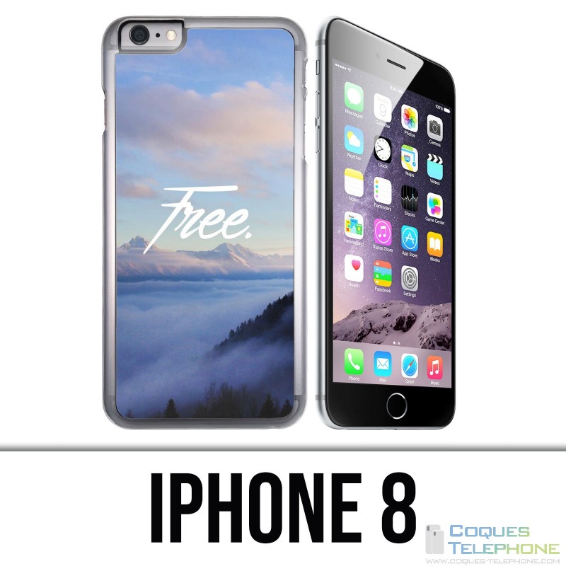Coque iPhone 8 - Paysage Montagne Free