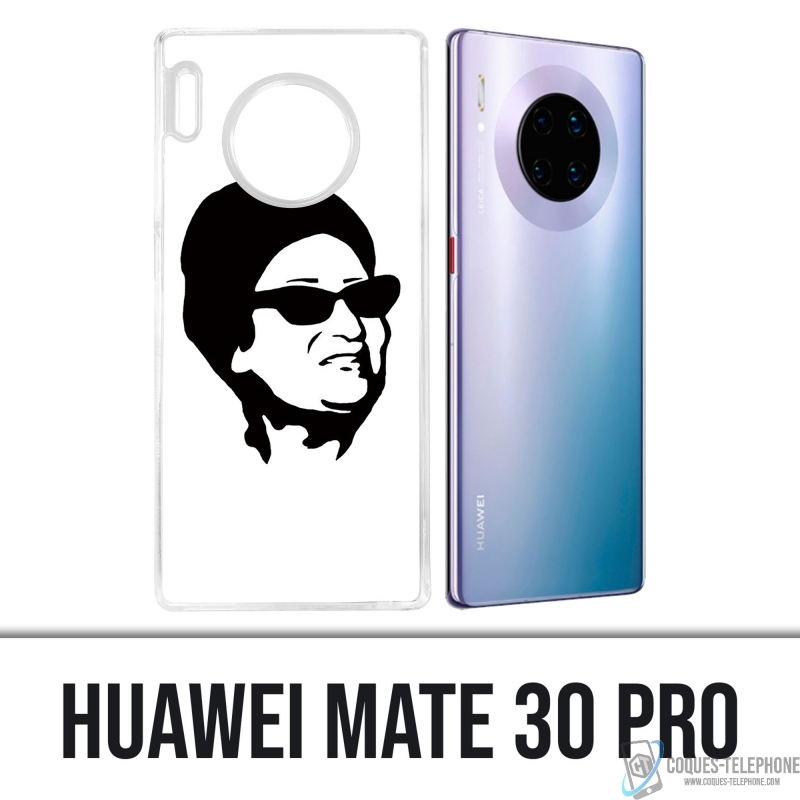 Custodia per Huawei Mate 30 Pro - Oum Kalthoum nero bianco