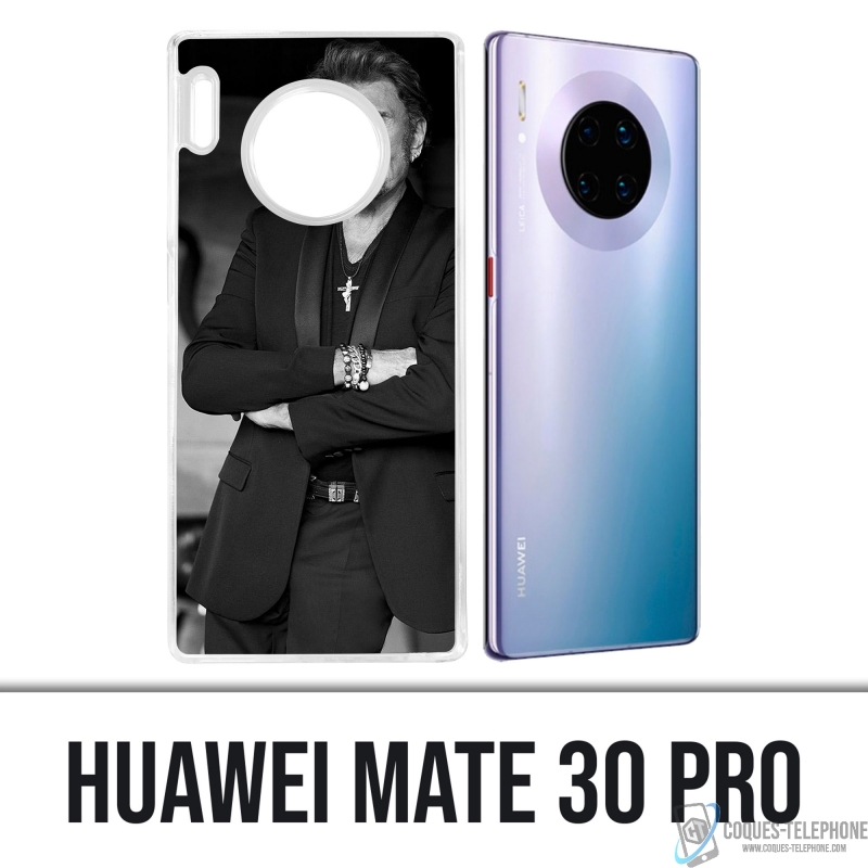 Huawei Mate 30 Pro Case - Johnny Hallyday Schwarz Weiß