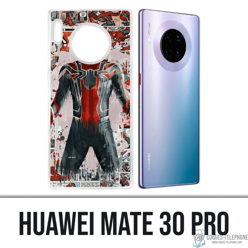 Huawei Mate 30 Pro case - Spiderman Comics Splash