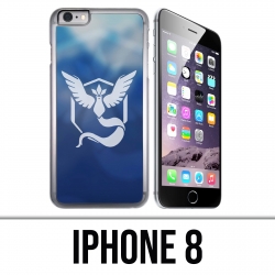 Custodia per iPhone 8 - Pokémon Go Team Blue Grunge