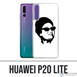 Custodia per Huawei P20 Lite - Oum Kalthoum nero bianco