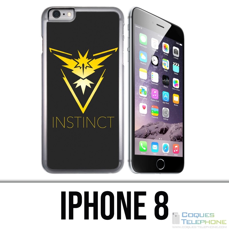 IPhone 8 Case - Pokemon Go Team Yellow Grunge