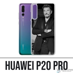 Funda para Huawei P20 Pro - Johnny Hallyday Negro Blanco